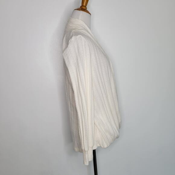 Anthropologie Maeve Rafaela Hacci Sweater Faux Wrap Ivory Surplice Women XS - Picture 3 of 14